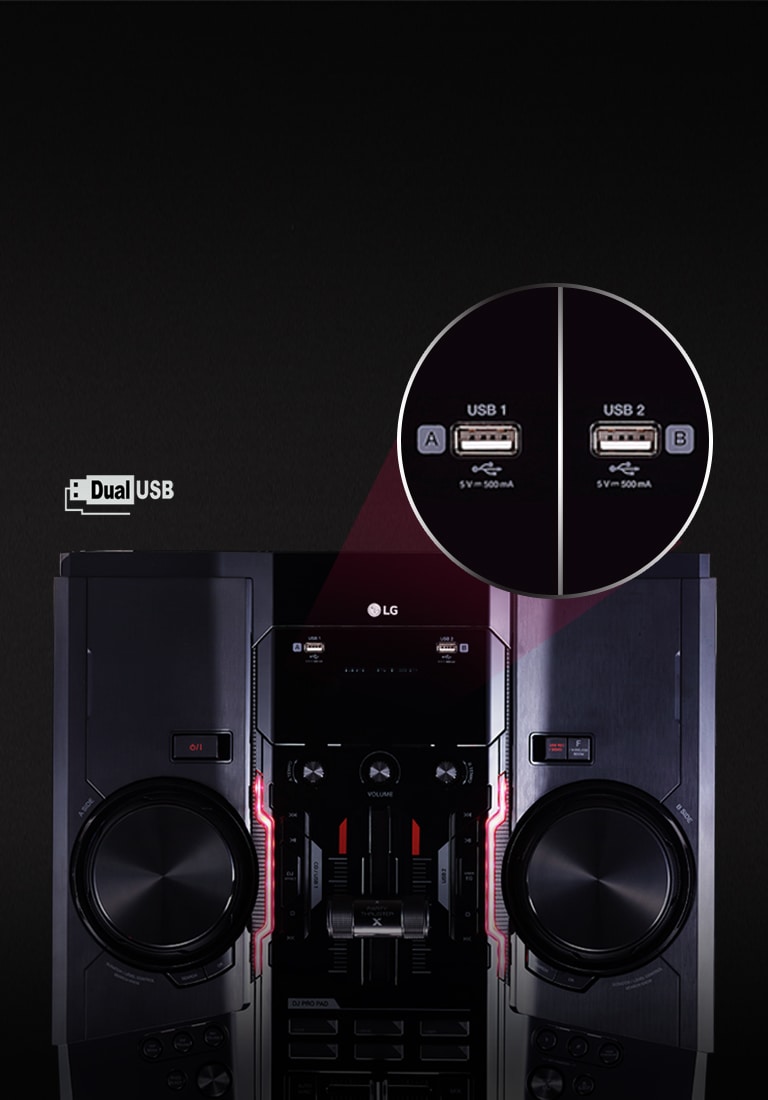 Kaksi USB-liitäntää